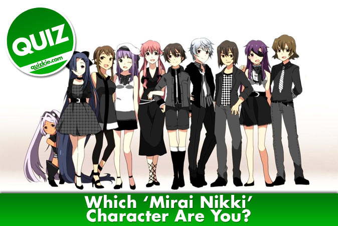 Com qual dos dois personagens principais você se parece do anime Mirai Nikki  ?