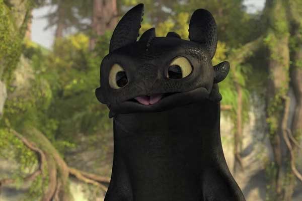 Toothless dans How to Train Your Dragon