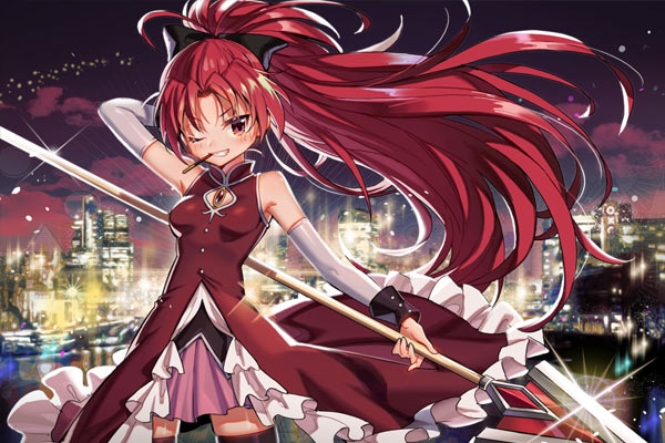 Kyoko Sakura em Mahou Shoujo Madoka Magica