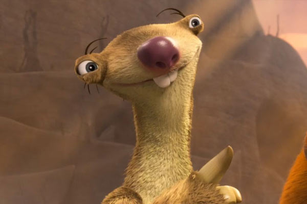 Sid the Sloth em The Ice Age Adventures of Buck Wild