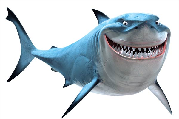 Bruce en Finding Nemo