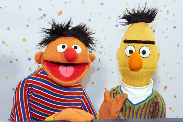 Bert and Ernie aus Sesame Street