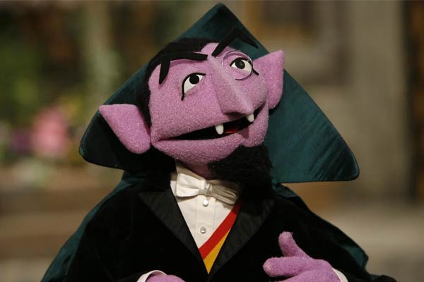 Count von Count aus Sesame Street