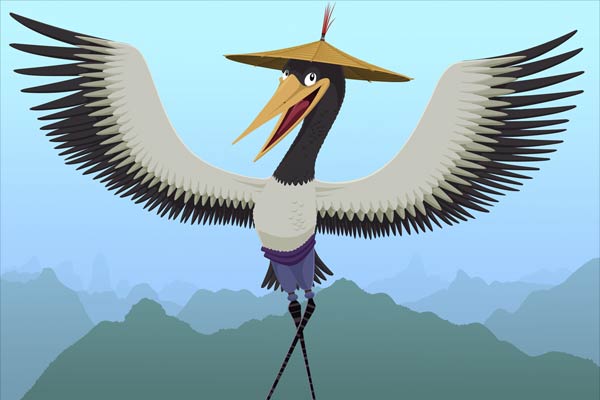 Crane en Kung Fu Panda