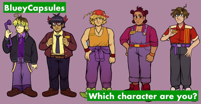 what Blueycapsules character are you ig - Personality Quiz