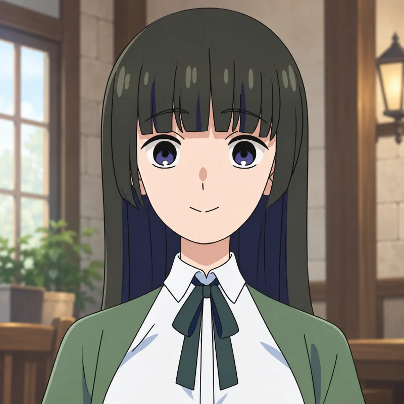 Nina in The Laid-Off Cheat-Granting Mage Enjoys a Second Lease on Life
