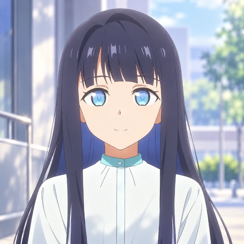 Koharu Fuyutsuki in Love Unseen Beneath the Clear Night Sky