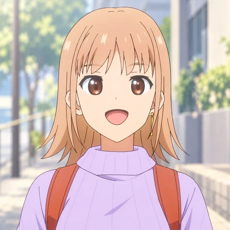 Yuuko Hayase in Love Unseen Beneath the Clear Night Sky