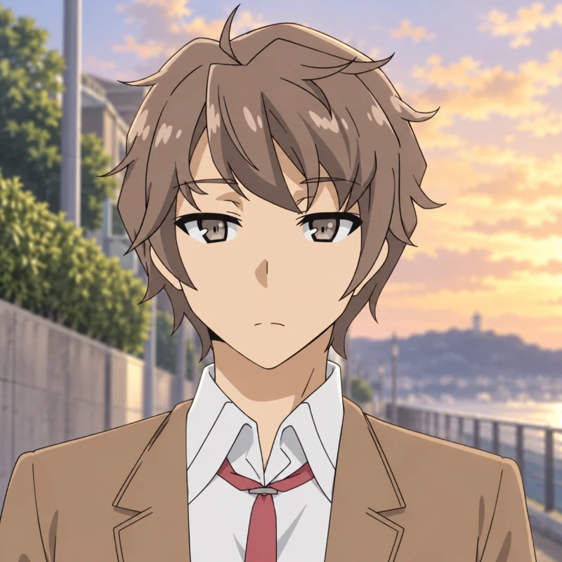 Sakuta Azusagawa en Rascal Does Not Dream of a Dreaming Girl