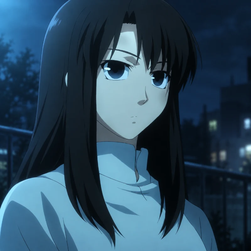 Azaka Kokutou in The Garden of Sinners Chapter 5: Paradox Spiral