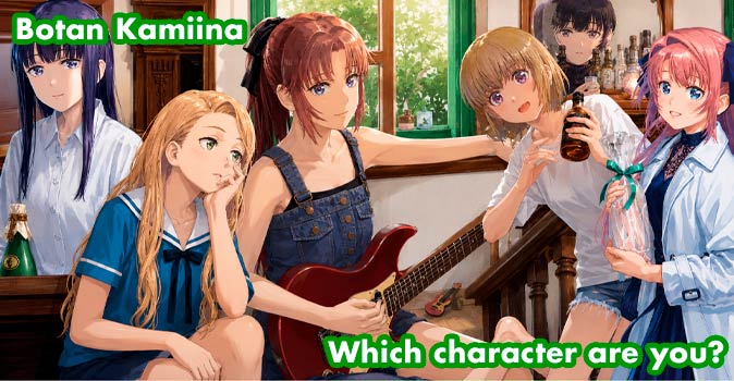 Welcome to Quiz: Which 'Botan Kamiina' Character Are You