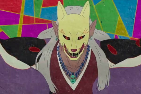 Man in Fox Mask in Mononoke