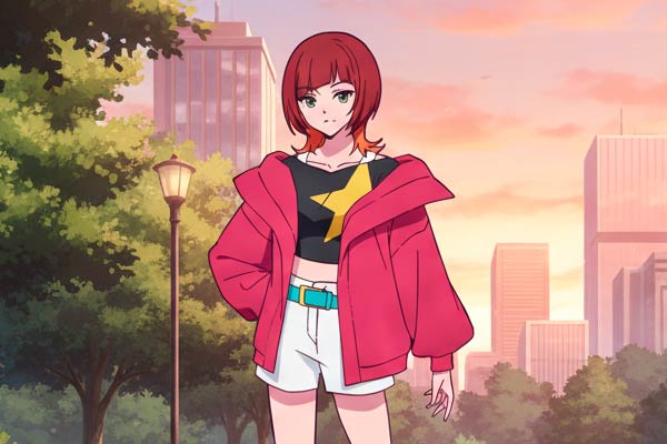 Reina Sakuya in Digimon Beatbreak