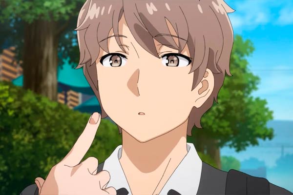 Sakuta Azusagawa in Rascal Does Not Dream of Santa Claus